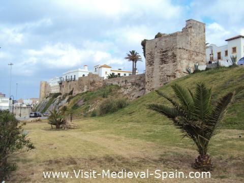 Medieval city walls, Tarifa, Spain