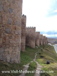 Medieval fortifications Avila Spain